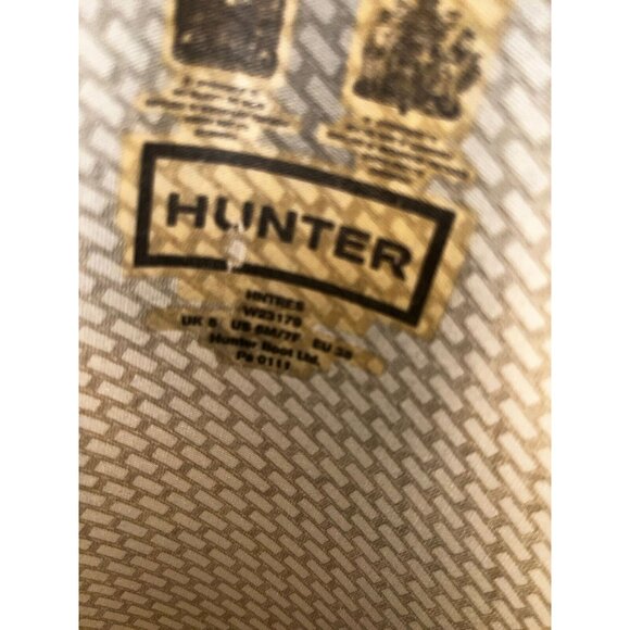 Hunter Black High Rain Boots Unisex 6M 7F - Picture 7 of 8